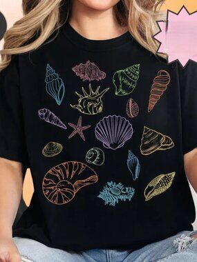 Sea Shells Pride Shirt, Ocean Lover Shirt Gift, Pride Month Tee